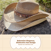 Sun Hat, Wide Brim Cowboy Style, Summer Beach Protection