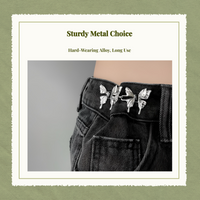 Adjustable floral waist buckle
