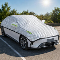 Sedan Half Cover Thickened Half Car Cover geometricGrid