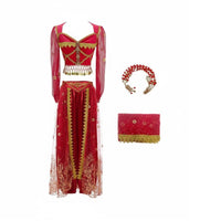 Indian Cinema-Inspired Dance Outfit Sparkling Feature S Indian Princess Costume