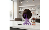 Portable Hairpiece Head Stand Stable Base Plastic Hat Display Rack Easy To