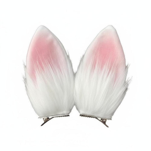 2 Pieces Soft Hare Ear Fastener S Ancient Design Hare Ear Hair Fastener S Creature Ears Cute Design Costume Headwear Easy To