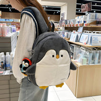 Seal Plush Backpack Soft Cartoon Plush Rucksack Long-Lasting for Women, Students