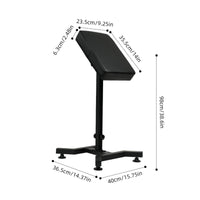 Tattoo Arm Rest Stand Stitched Seams Height Adjustable Arm Rest Black