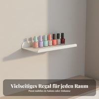 6 Pieces Nail Polish Wall Rack Space Saving Wall Mounted Nail Polish Rack