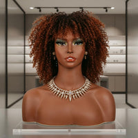 Mannequin Head with Shoulders Shoulder Design Hairpiece Mannequin Head Stable Base Hairpiece Stand Bust for Photo Shoots