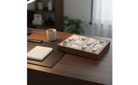 Wooden Watch Organizer Velvet Interior Material Jewelry Organizer Tray Non-Slip