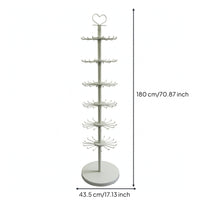 Rotating Display Rack with Hooks Floor-Standing for Retailers