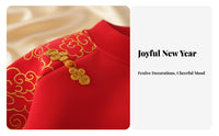 Infant New Year Costume, Chinese Style Tang Suit, Red Festive Dress, Boys & Girls, Soft Material