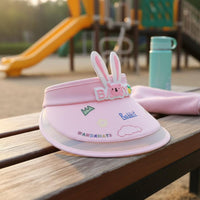 Sun Protection Kids Visor Hat Lightweight Ear Sun Hat for Outdoor, Beach