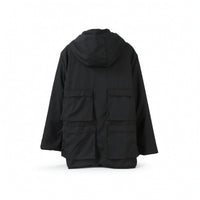 Hooded Jacket Matte Jacket with Pockets Oversized for Travel