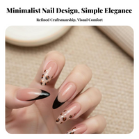 Shiny Spotted Almond Nails, Reusable, Birthday Gift