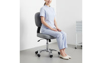 Back Support Adjustable Rolling Stool with Backrest PU Leather Upholstery Oral Assistant Stool High-Density Foam Task Chair for Beauticians, Dentists Artists, Medical Facility, Home Office, Laboratory