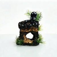 Resin Aquarium Decoration Weathered Aquatic Tank Ornament Detailed