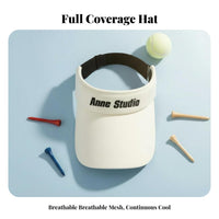 Protection Vented Top Sun Hat UPF 50+ Vented Top Sun Visor Breathable for Golfers, Runners, Beach, Travel