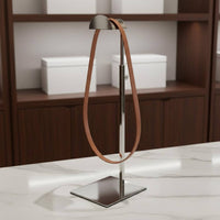 Stainless Steel Handbag Rack Modern Design Stainless Steel Purse Rack Countertop Purse Display Stable Base Countertop Bag Stand
