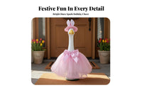 Seasonal Decor Goose Statue Dress Set Festive Design Goose Statue Clothes Set Easy To Install for Garden, Front Door, Patio