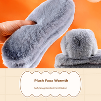 Thick Plush Faux Insoles, Breathable, Unisex Winter