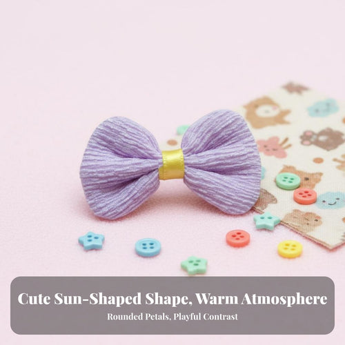 DIY Five-Petal Cloth Flower Delicate Design Textile Flower Applique Pastel Colors for Girls, Clothes Decoration, Crafting Projects