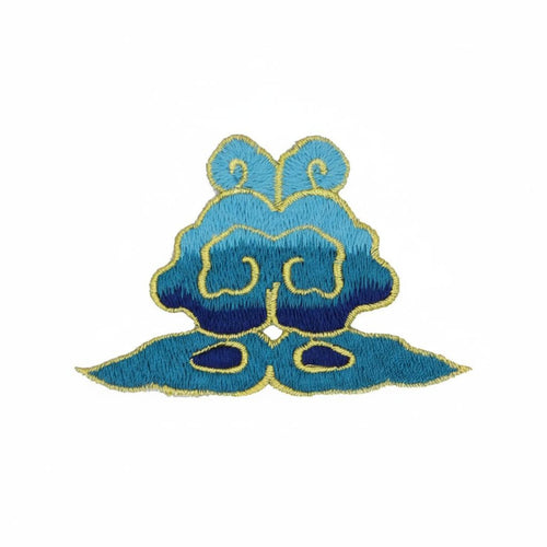 Embroidered Phoenix Crown Headdress Applique Ethnic Design Chinese Design Embroidery Piece Sew-on Application for Dancers