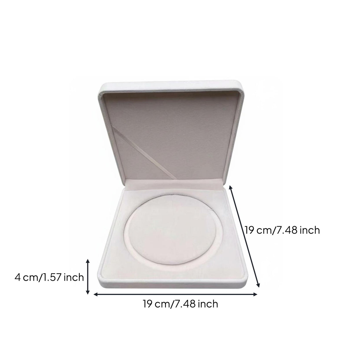 Elegant Design Pearl Necklace Box Soft Interior Velvet Jewelry Set Box Secure Closure for Mom, Women, Mother's Day, Anniversaries, Birthdays