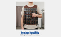 Steampunk Medieval Chest Vintage Leather Vest, Adjustable Straps, Cosplay Accessory for Adults, Halloween Stage Costume