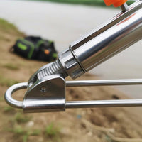 Ground Stake Rod Holder Portable Fishing Rod Ground Stand Metal Fishing Pole Stake Wear-Resistant Easy to Use for Lakeside