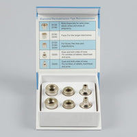 6 Pieces Abrasive Dermabrasion Head Tapered Microcrystal Grinding Tip