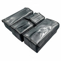Foldable Makeup Storage Box Waterproof Material Clear Lid Cosmetic Organizer