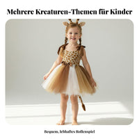Tiger Tutu Costume Set Skin-Friendly Tiger Tutu Set Strapless Top for Cosplay