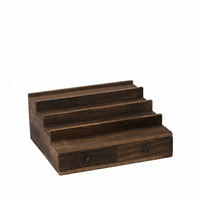 Stepped Display Riser with Drawers Sturdy Desktop Perfume Holder Large Capacity