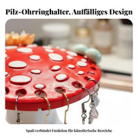 Toadstool Earring Holder Decorative Toadstool Jewelry Stand Whimsical Design