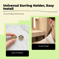 Earring Backs, 18K Gold Disc Fastener Stoppers, stable Silver Post Earring Lock, Non-Irritating, Replacement, Jewelry Making