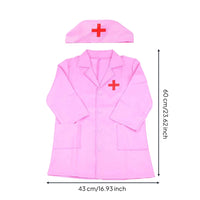 Children's Doctor Costume Knee Length Doctor Coat Costume Notched Lapel