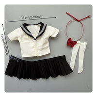 1/6 Scale Sailor Uniform Faithful Design JK Design Doll Outfit JK School Girl Costume for Hobbyists