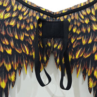 Costume Feathered Appendages with Straps Nonwoven Angel Feathered Appendages Lightweight for Carnival