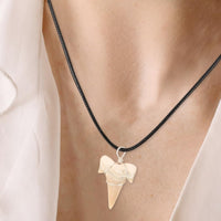 Prehistoric Tooth Jewelry Piece Beachy Aesthetic Tooth Necklace for Summer