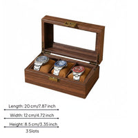 Wooden Watch Box Dust Protection Watch Display Box Easy to Clean