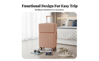 Scratch-Resistant Shell Front-Accessibleing Hardside Luggage Adjustable Telescopic Handle Hardside Carry-on 360° Wheels Trolley Case Lightweight Construction for Travelers, Vacationers, Young Adults, Vacations, Weekend Trips Getaways, Airport
