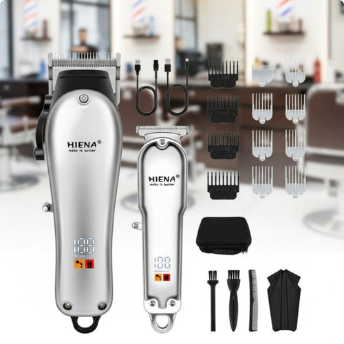 Electric Hair Clipper Rechargeable Cordless Hair Trimmer Quiet Engine for Salon