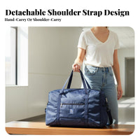 Airplane Friendly Large Capacity Weekender Bag Multiple Carrying Options Weekender Duffel Bag Sturdy for Women, Short Trips, Airport, Beach