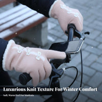 Soft Material Screen-Responsive Screen Gloves Stretchy Fit Screen-Responsive Screen Thermal Gloves Lightweight for Students, Adults