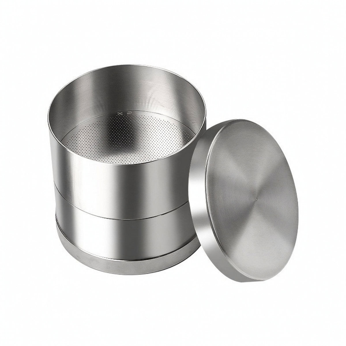 Gemstone Sieve with Plates Cylindrical Jewelry Sieve with Lid Polished