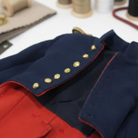 Napoleonic Jacket Model Historically Inspired Design 1/6 Scale Officer Uniform 1/6 Scale Jacket Detailed Reproduction