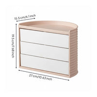 Rotating Makeup Organizer Multi-Compartment Cosmetic Storage Box Large Capacity