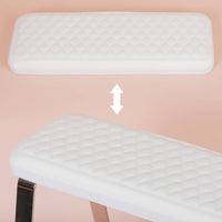 Mobile Pedicure Stool Comfortable Cushion Salon Foot Rest Bench Cushioned Top