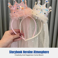 Tulle Birthday Headband, Princess Party Decoration, Photo Prop, Sweet Design