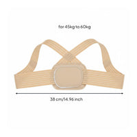 Hunchback Corrector Brace Gender-Neutral Back Posture Corrector Form-Fitting