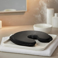 Black Gel Breast Pad Stitched Perimeter Personal Care Item Curved
