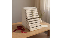 10-Layer Jewelry Box Dust Resistant Drawer Jewelry Case for Vanity
